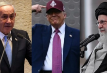 Netanyahu, Trump dan Khamenei /AFP