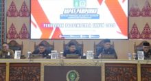Mewakili Bupati, Sekda Hadiri Rapat Paripurna Pengesahan Perubahan Propemperda Tahun 2025