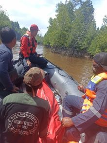 Tim SAR Temukan Jasad Samin Tersangkut Jaring Nelayan