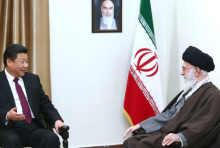 Presiden Tiongkok Xi Jinping dan pemimpin Iran Ali Khamenei /net