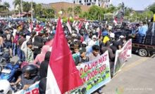 Aliansi Masyarakat Penyelamatan Gajah Gelar Aksi Dukung Satgas Relokasi Warga dari TNTN. (Screenshot)