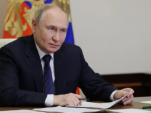 Presiden Rusia Vladimir Putin memimpin pertemuan tentang kompleks pendidikan dan museum melalui konferensi video di kediaman negara Novo-Ogaryovo di luar Moskow pada 25 Juni 2025 /AFP