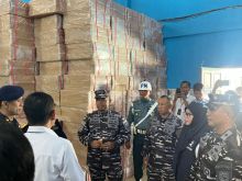 F1QR Lanal Dumai dan Denintel Amankan 2.560.000 Rokok Ilegal Asal Thailand