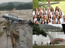 Visualisasi banjir bandang di Texas, foto kelompok dari Camp Mystic /X