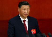 Presiden Tiongkok Xi Jinping di Aula Besar Rakyat di Beijing, Tiongkok /net