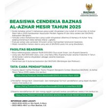 BAZNAS Bengkalis Buka Peluang Studi ke Al-Azhar Mesir Lewat Beasiswa 2025