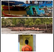 Polsek Sungai Apit Tangkap Pencuri 200 Tual Sagu, Kerugian Capai Rp15 Juta