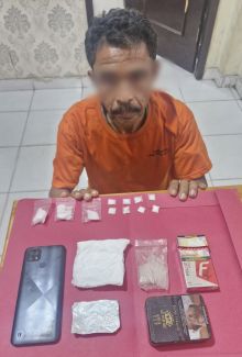 Bandar Shabu Dibekuk di Dayun, 13,71 Gram Barang Bukti Disita Polres Siak