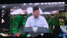 Potret Presiden Prabowo subianto yang Sedang Berpidato di Harlah PKB. (Screenshot)