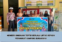 Satlantas Polres Siak Gandeng Perangkat Kampung Sosialisasikan Ops Patuh LK 2025 di Bungaraya