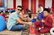 Warnai Hari Jadi Bengkalis ke-513, 75 Siswa SD Adu Strategi Lomba Congklak