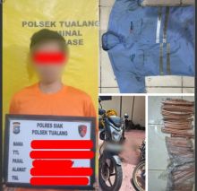 Tertangkap Basah! Karyawan PT IKPP Perawang Curi Kabel Tembaga, Disembunyikan di Bawah Jok Motor