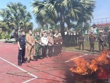 Kejari Bengkalis Musnahkan BB Sebanyak 138 Perkara yang Sudah Incrah