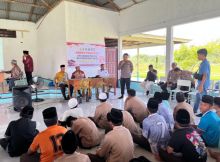 Polsek Sungai Apit Sosialisasikan Bahaya Narkoba dan Green Policing di Ponpes Darul Qur’an