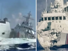 Dua kapal Tiongkok bertabrakan saat mengejar kapal Filipina di Laut China Selatan /X