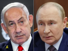 Perdana Menteri Israel Benjamin Netanyahu dan Presiden Rusia Vladimir Putin /AFP