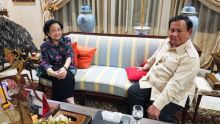 Presiden Prabowo Subianto dan ketum PDIP Megawati Soekarnoputri. Sumber: tempo.co