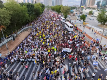 Aksi protes di Israel pada hari Minggu /X