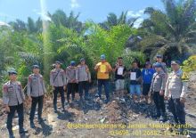 Polsek Kandis Gelar Patroli dan Sosialisasi Maklumat Kapolda Riau untuk Antisipasi Karhutla