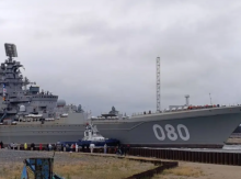 Kapal penjelajah tempur Angkatan Laut Rusia yang berkemampuan nuklir, Laksamana Nakhimov /X-@RSS_40