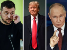 Presiden Ukraina Volodymyr Zelensky, Presiden AS Donald Trump, Presiden Rusia Vladimir Putin /Reuters