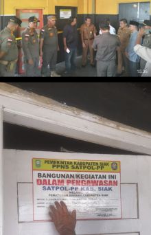 Tidak Kantongi Izin, Satpol PP Siak Tutup Dua Tempat Hiburan Malam di Perawang