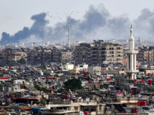 Gambar lama serangan Israel di luar Damaskus (2022) /AFP