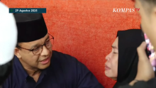 Anies Bsswedan-Pramono Anung Kunjungi Rumah Duka Affan Kurniawan Korban Tewas Tabrakan Mobil Brimob. (Screenshot/kompastv)