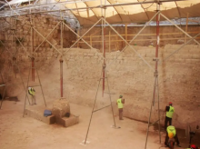 Tembok bendungan raksasa yang ditemukan dalam penggalian Otoritas Purbakala Israel di Kolam Siloam di Kota Daud /Kota Daud