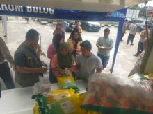 Polsek Kandis Gelar Gerakan Pangan Murah, Ratusan Warga Antusias Beli Beras dan Gula Harga Terjangkau