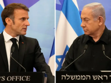 Perdana Menteri Israel Benjamin Netanyahu, Presiden Prancis Emmanuel Macron /Reuters