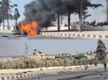 Serangan pesawat tak berawak menghantam mobil di dekat bandara Aleppo, Suriah /tangkapan layar X