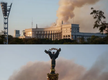 Rusia hantam Ukraina dengan serangan udara terbesar sepanjang perang, bakar gedung pemerintahan /X-MFA Ukraina