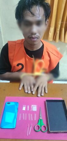 Polsek Bungaraya Bekuk Pengedar Shabu, Barang Bukti Diamankan