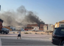 Asap mengepul dari sebuah gedung setelah serangan Israel di Doha yang menargetkan para pemimpin Hamas /AFP