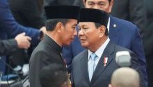Presiden Prabowo Subianto dan Presiden ke-7 Joko Widodo. Sumber: CNN
