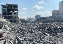 Pemandangan dari Gaza setelah digempur Israel /net