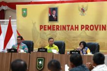 Rakor Bersama Pemprov Riau, Bupati Siak Minta Perusahaan Bantu Perbaiki Jalan Rusak