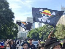 Aksi Protes Besar-besaran Menentang Korupsi Manila Berubah Menjadi Kericuhan, Bendera One Piece Dikibarkan. (X/@philnews)
