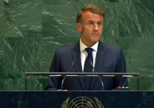 Presiden Emmanuel Macron dari Prancis /tangkapan layar dari video di X