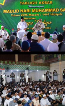 Ribuan Masyarakat Siak Ramaikan Tabligh Akbar Maulid Nabi Muhammad SAW Bersama Buya Yahya