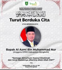 Bupati Kasmarni Sampaikan Duka Mendalam atas Wafatnya Al Azmi Anggota DPRD Bengkalis