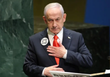 Perdana Menteri Israel Benjamin Netanyahu berpidato dalam Debat Umum Majelis Umum Perserikatan Bangsa-Bangsa di Markas Besar PBB di New York City pada 26 September 2025 /AFP