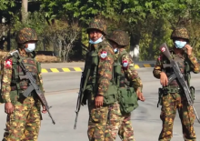 pasukan Myanmar di Nyaypidaw/ AFP