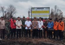 Plang Peringatan Karhutla dan Penegakan Hukum Oleh Polres Bengkalis