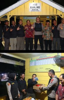 Polres Siak Intensifkan Pengecekan Pos Kamling, Kapolres Turun Langsung Pastikan Kamtibmas Kondusif