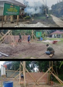 Hari Keempat TMMD ke-126 Kodim 0322/Siak: Satgas Pacu Pekerjaan, Pembersihan TMAB dan Pembuatan MCK Capai Tahap Lanjut