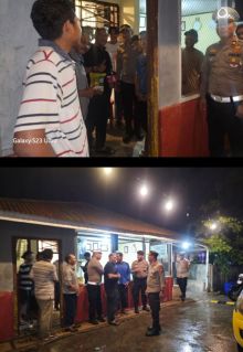 Hujan Deras Tak Surutkan Semangat Kapolsek Tualang Sambangi Pos Kamling, Wujudkan Harkamtibmas