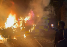 Aksi protes berlanjut selama tiga hari berturut-turut/ AFP