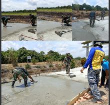 Satgas TMMD Kodim 0322/Siak Gaspol Tuntaskan Semenisasi Jalan di Sungai Mandau: Gotong Royong Wujud Nyata Kemanunggalan TNI dan Rakyat